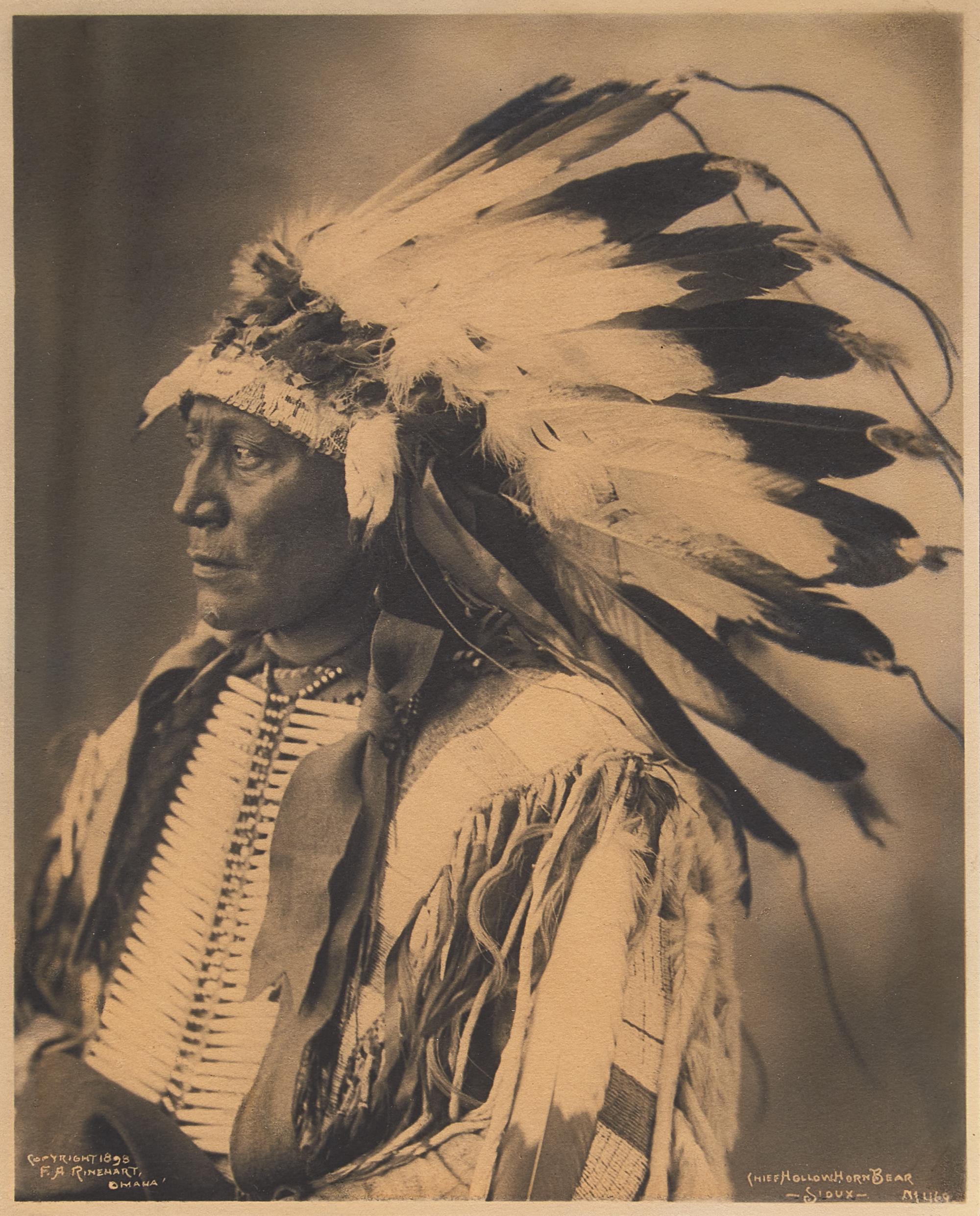 [Native-Americana] Rinehart, Frank A. Group of 2 Silver Print Photographs