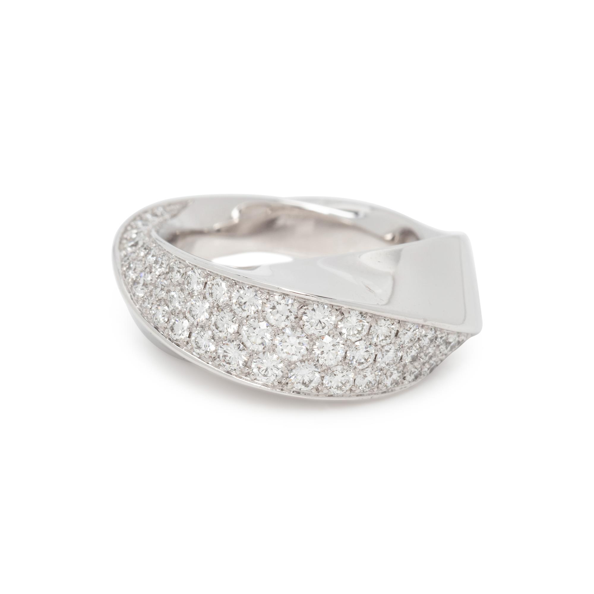 CARTIER, WHITE GOLD AND DIAMOND RING