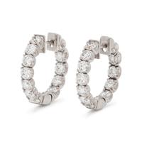 DIAMOND HOOP EARRINGS