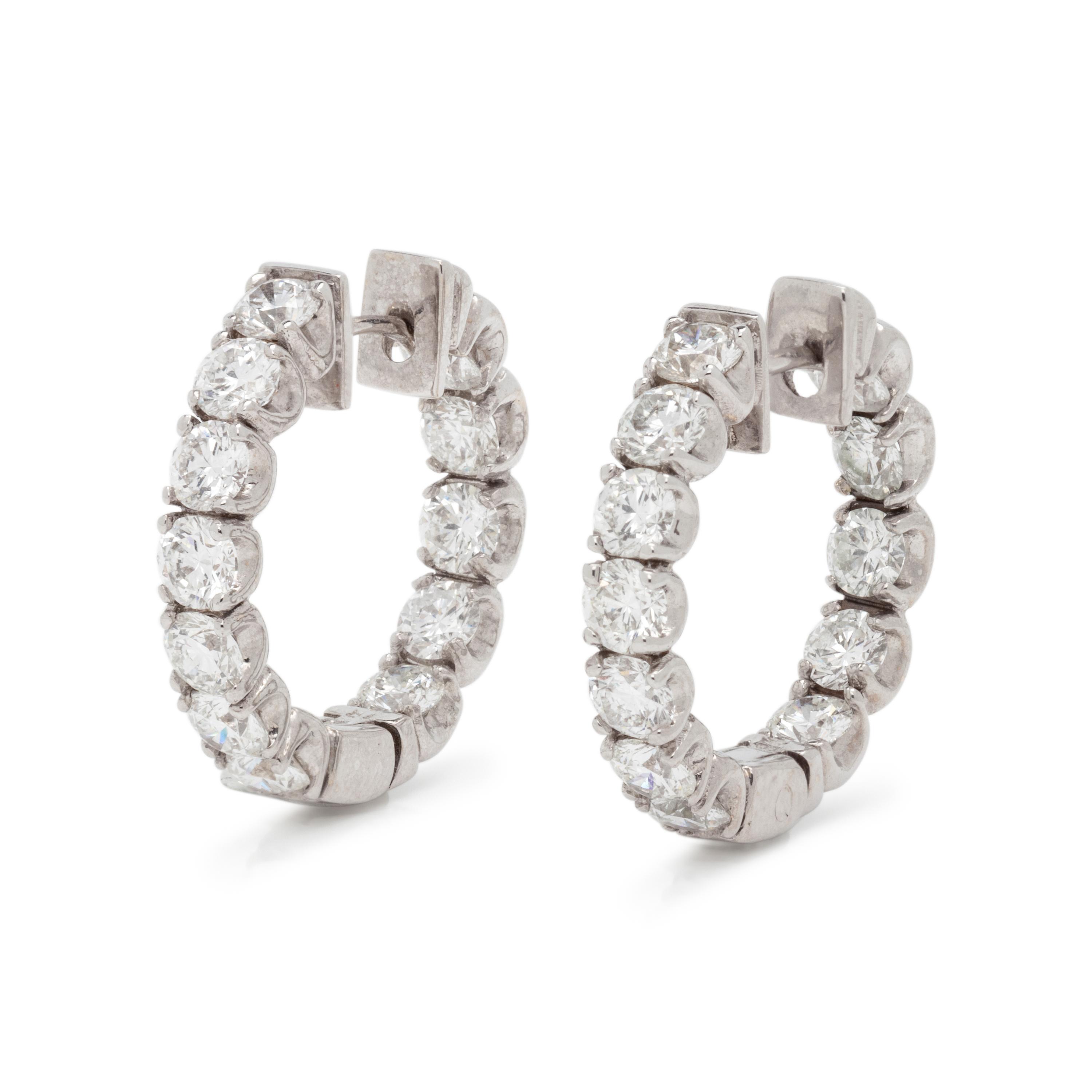 DIAMOND HOOP EARRINGS