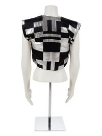 Geoffrey Beene Black, Gold and Silver Vest, Fall 1984