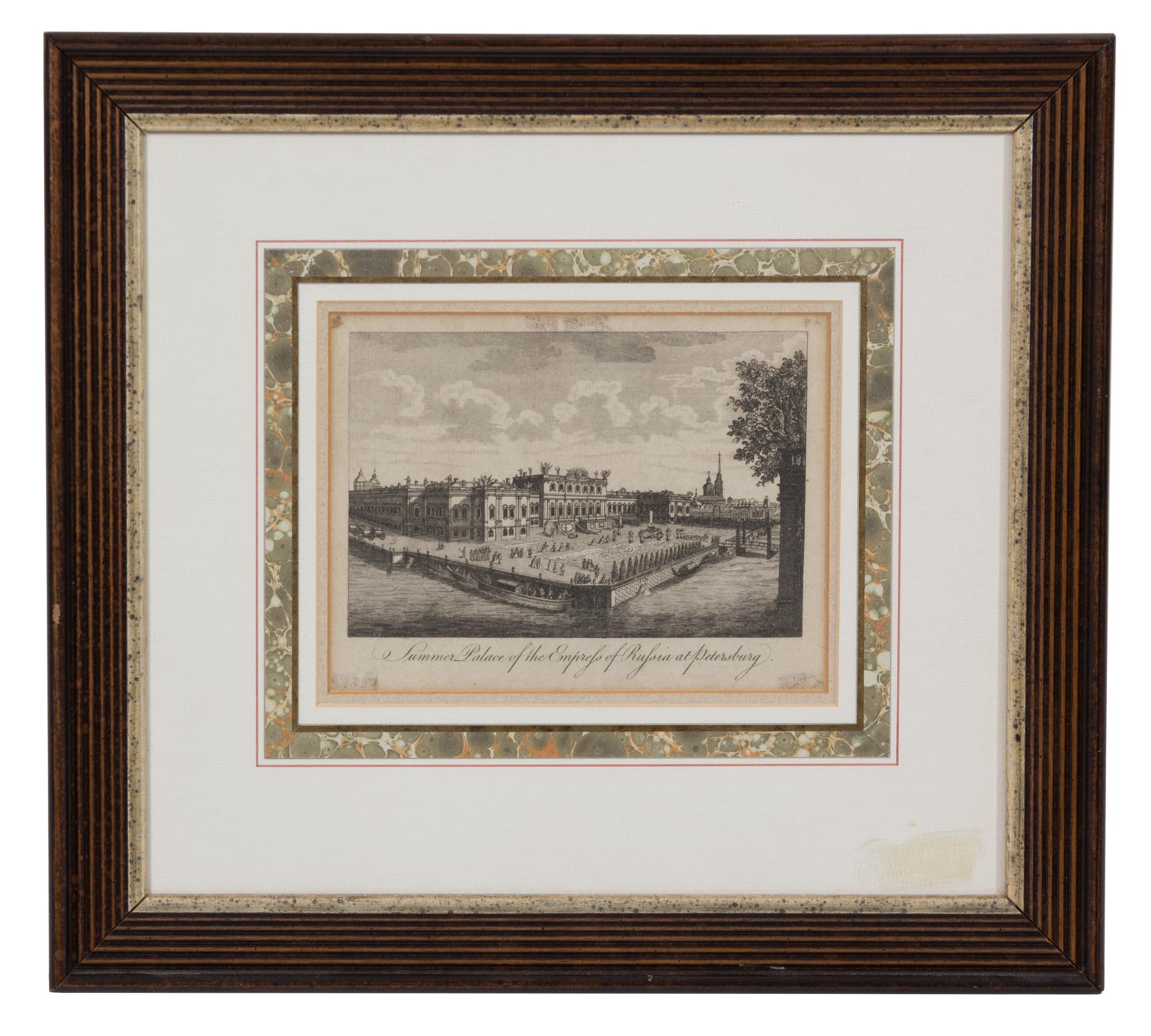 A Collection of Six Architectural Engravings Largest framed dimensions 23 x 18 inches. — 19TH CENTURY
