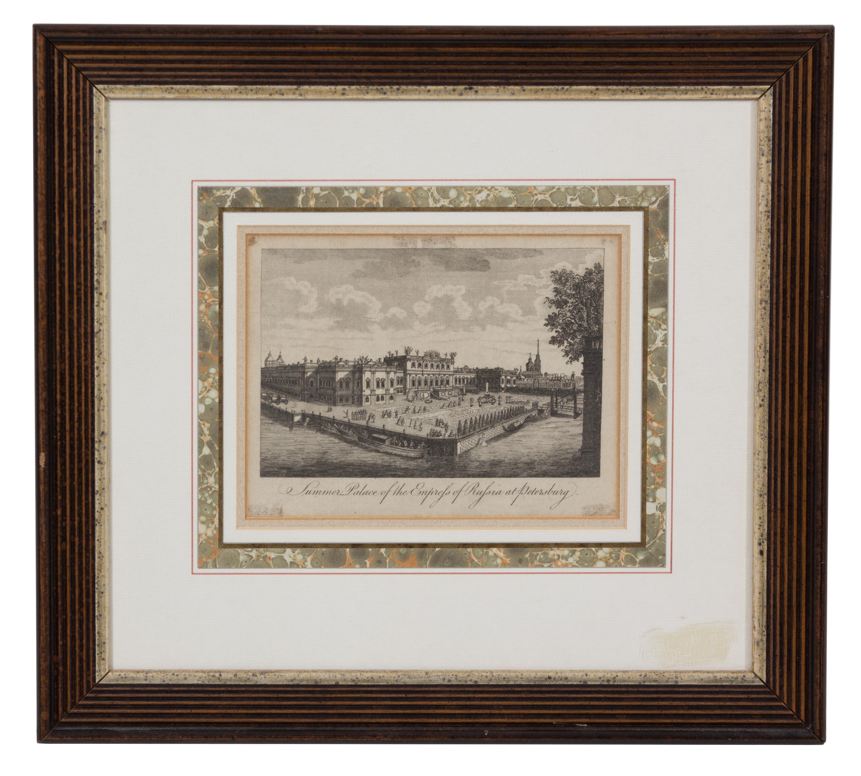 A Collection of Six Architectural Engravings Largest framed dimensions 23 x 18 inches. — 19TH CENTURY