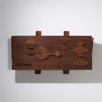 John Risley (American, 1919–2001) — Walnut Wall-mounted Desk