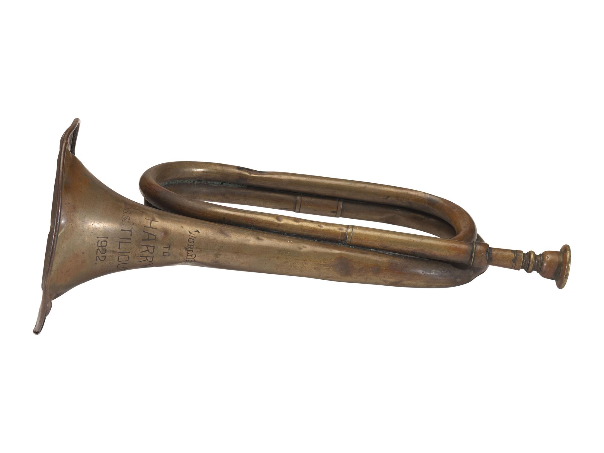 [WORLD WAR I]. A pair of bugles, comprising: