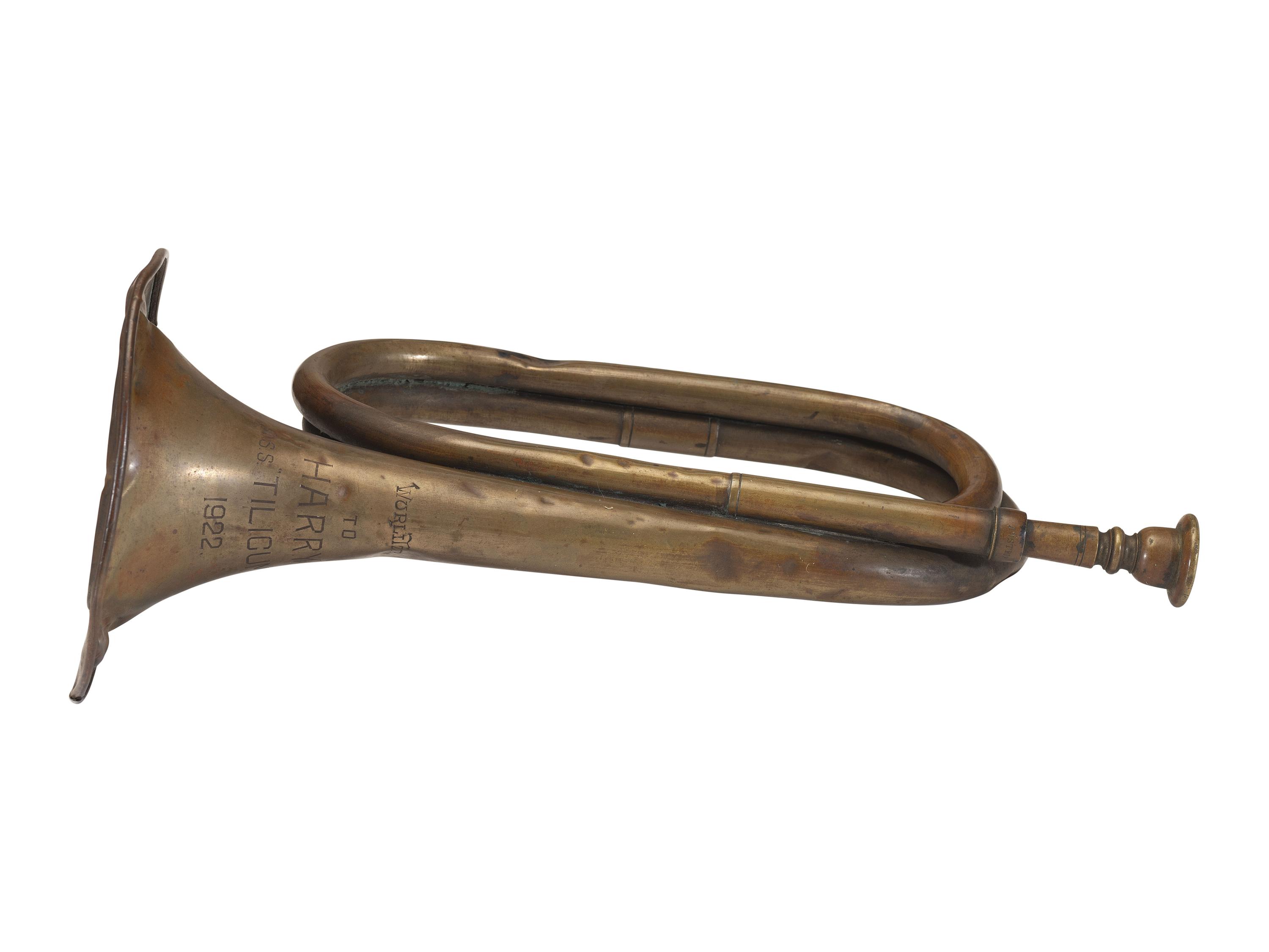 [WORLD WAR I]. A pair of bugles, comprising: