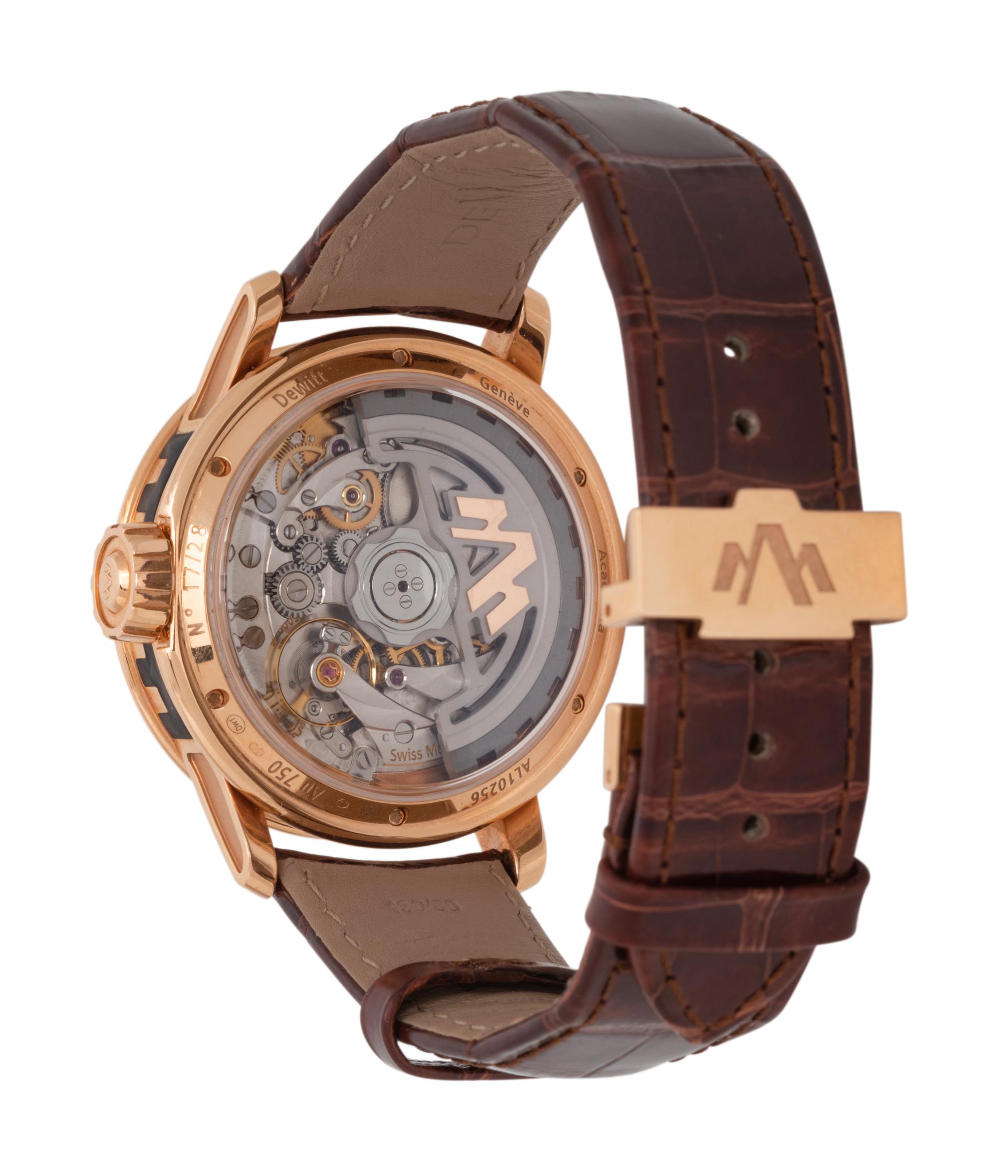 DEWITT, 18K ROSE GOLD 'ACADEMIA MATHEMATICAL' WATCH
