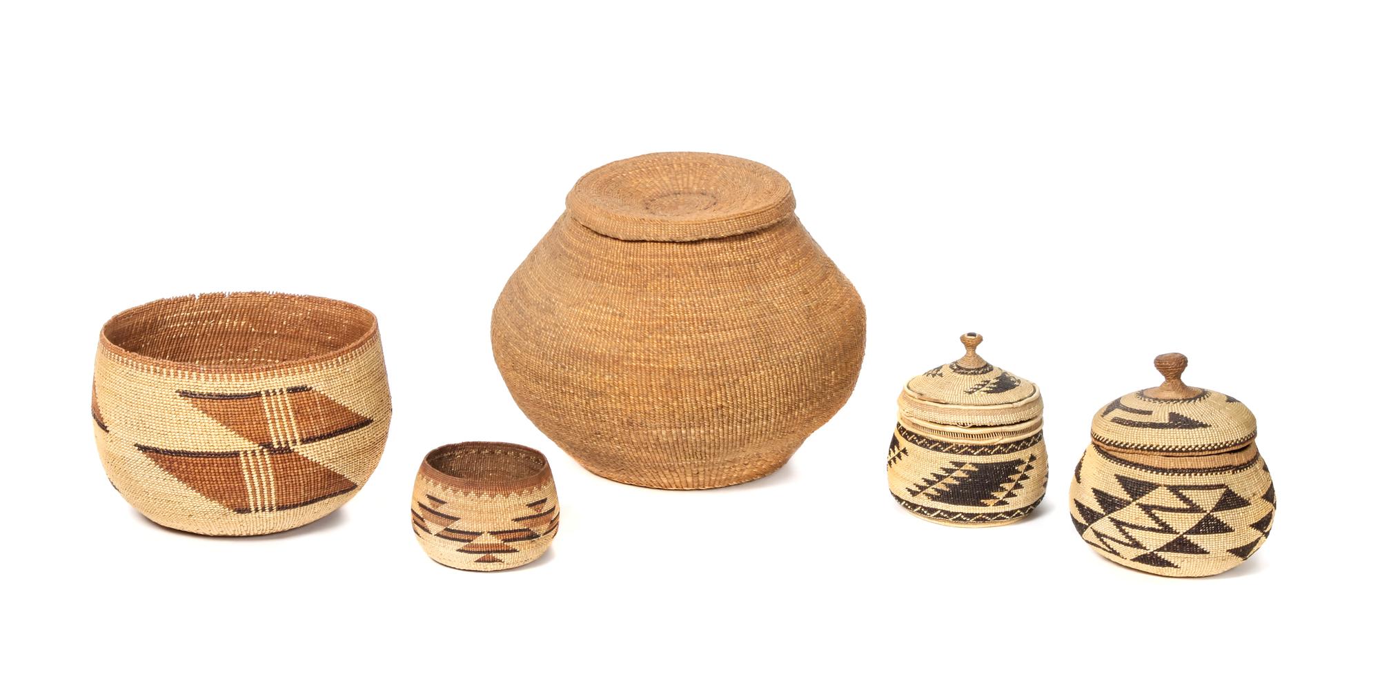 Collection Northern California Baskets Height of tallest 7 1/2 x diameter 8 1/2 inches