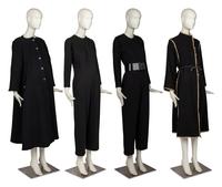 Four Geoffrey Beene Items: Two Coats & Two Jumpsuits, 1980-90s