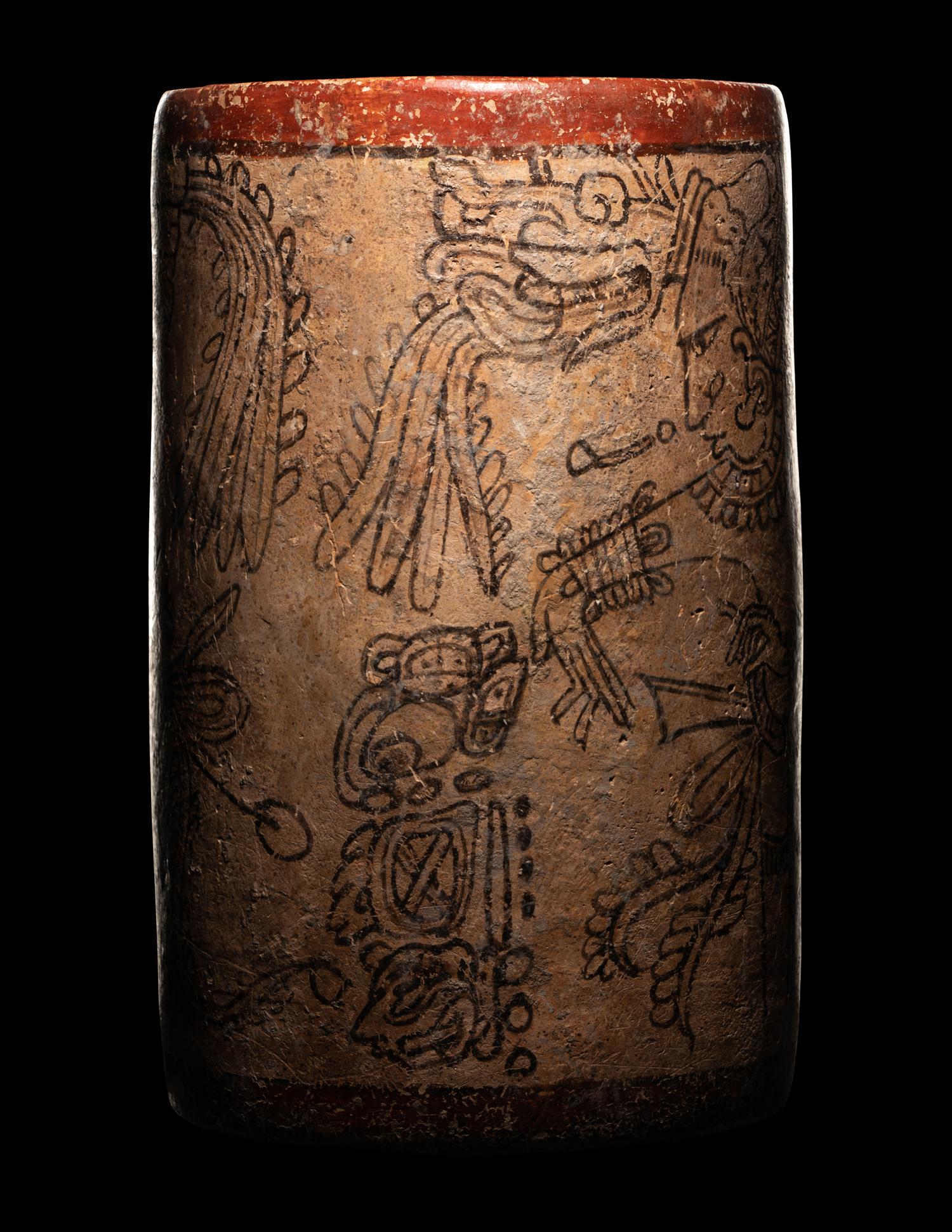 A Maya Codex Style Cylinder Vessel