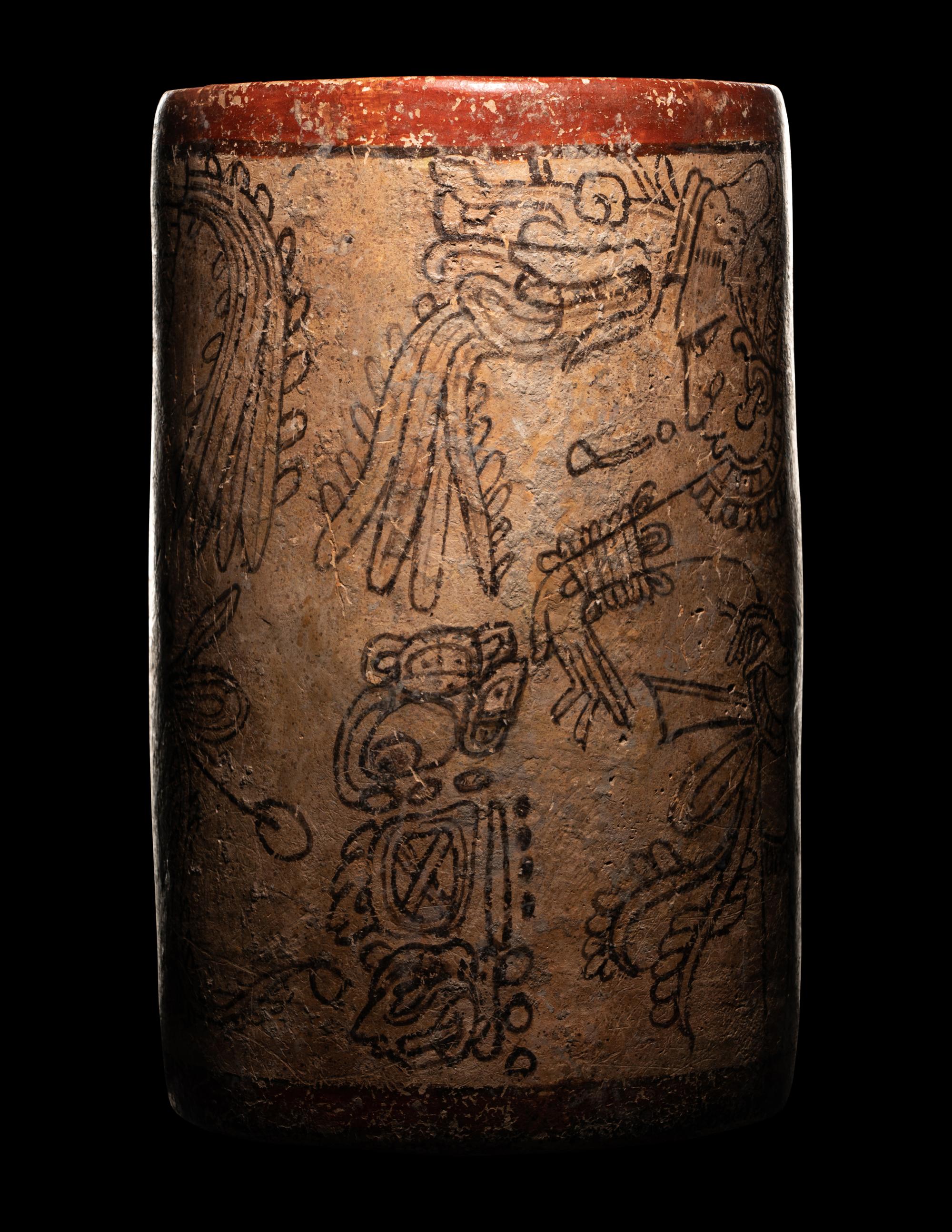 A Maya Codex Style Cylinder Vessel