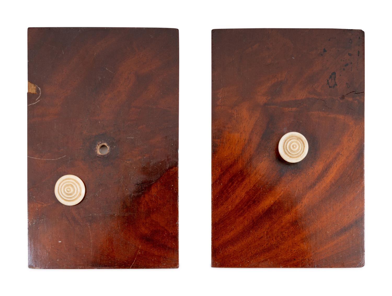 A Regency Mahogany and Satinwood Tea Caddy