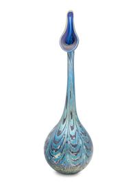 An Iridescent Glass Bud Vase