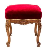A Louis XV Style Carved Fruitwood Taboret Height 19 x diameter 20 inches. — 19TH CENTURY