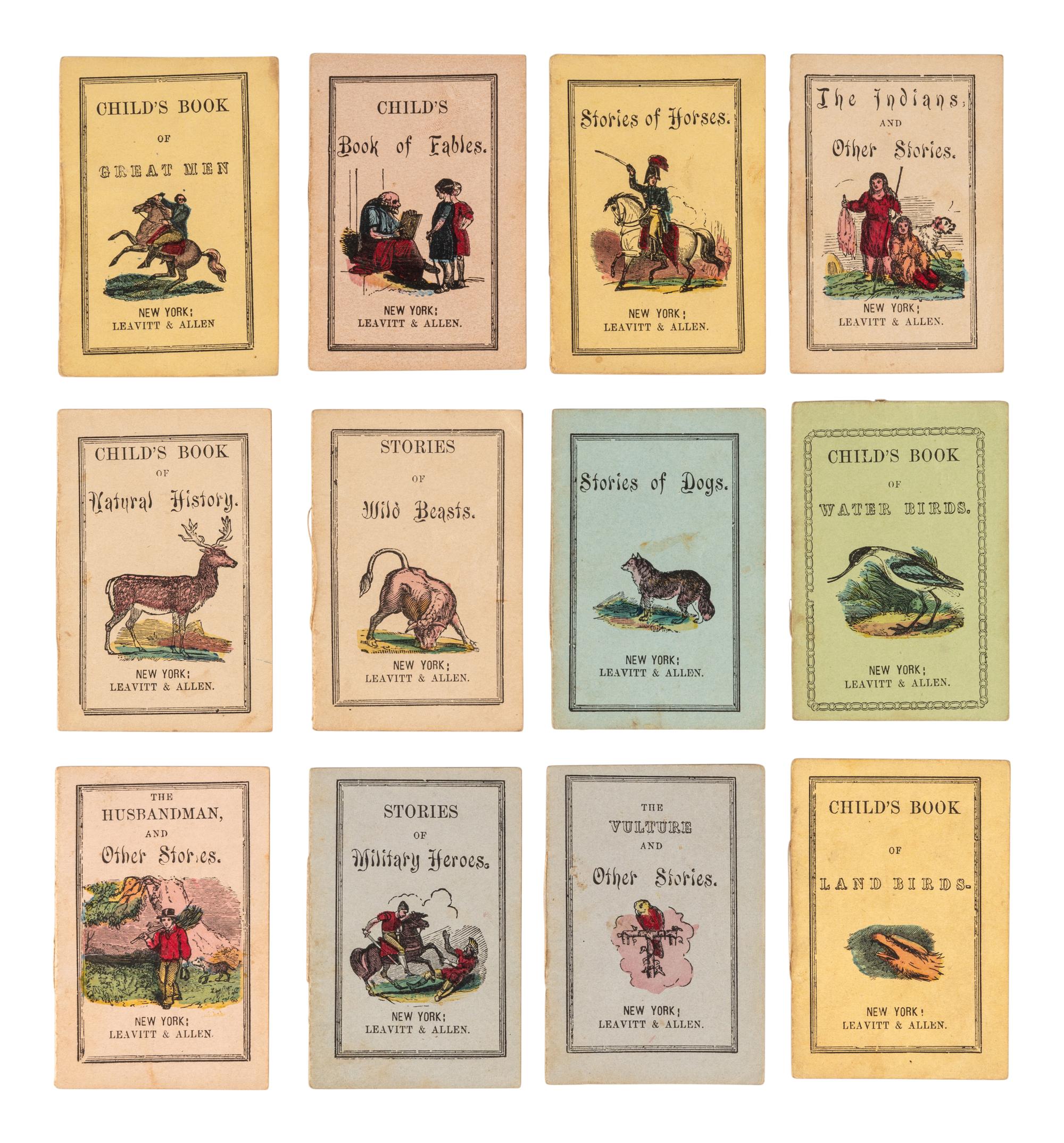 [MINIATURE BOOKS]. My Pet Box of Books . New York: Appleton, [ca 1850s].