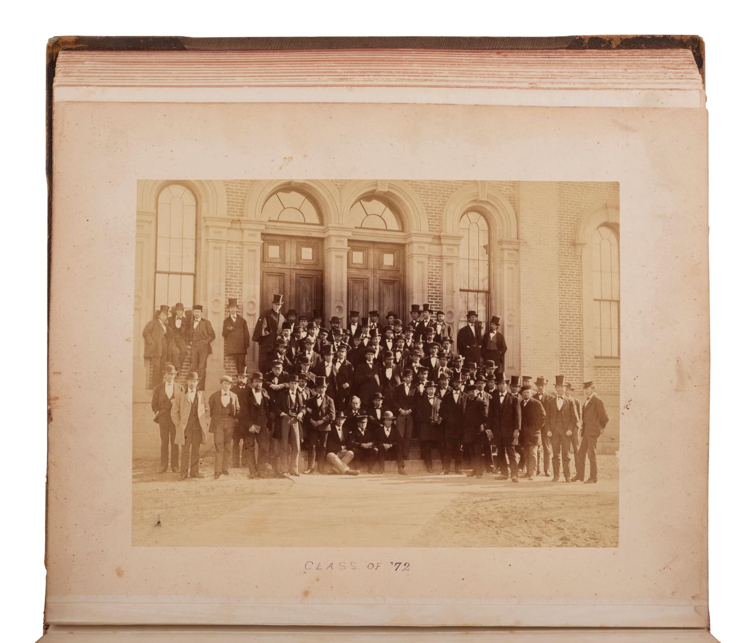 [EARLY PHOTOGRAPHY]. Two illustrated albums, incl. Yale and University of Michigan.