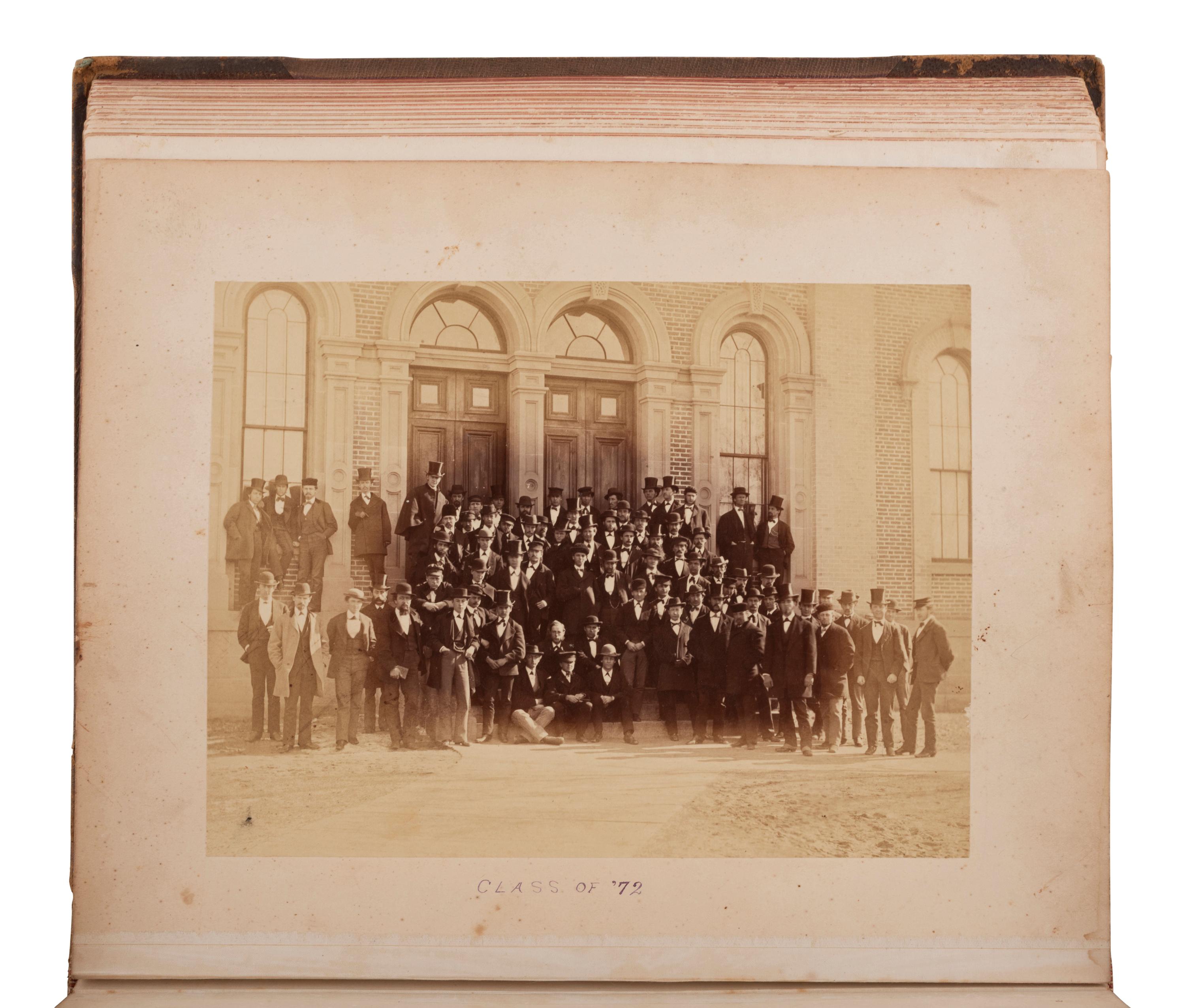[EARLY PHOTOGRAPHY]. Two illustrated albums, incl. Yale and University of Michigan.