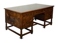 A Charles II Style Oak Desk