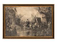 Arrival of George Washington at the Battery ( After Henry Brueckner)