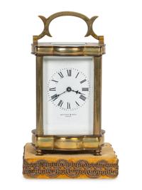 A French Brass Carriage Clock