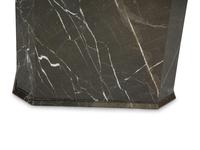 A Contemporary Black and White Marble Dining Table