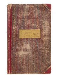 [BUSINESS]. BRINK, Arthur P. (1855-1916). Accounting ledger featuring "Articles of Co-Partnership" for "Brink & Luther, Proprietors." Chicago, 1876-1877.