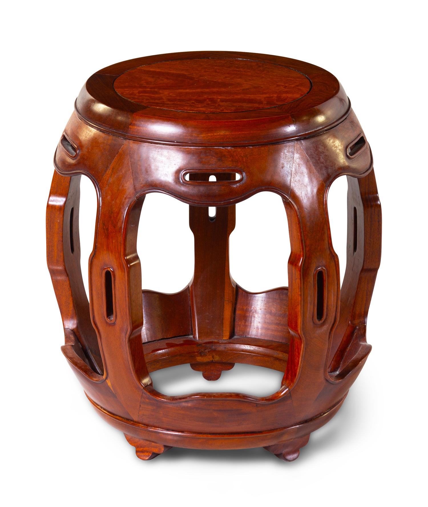A Chinese Carved End Table