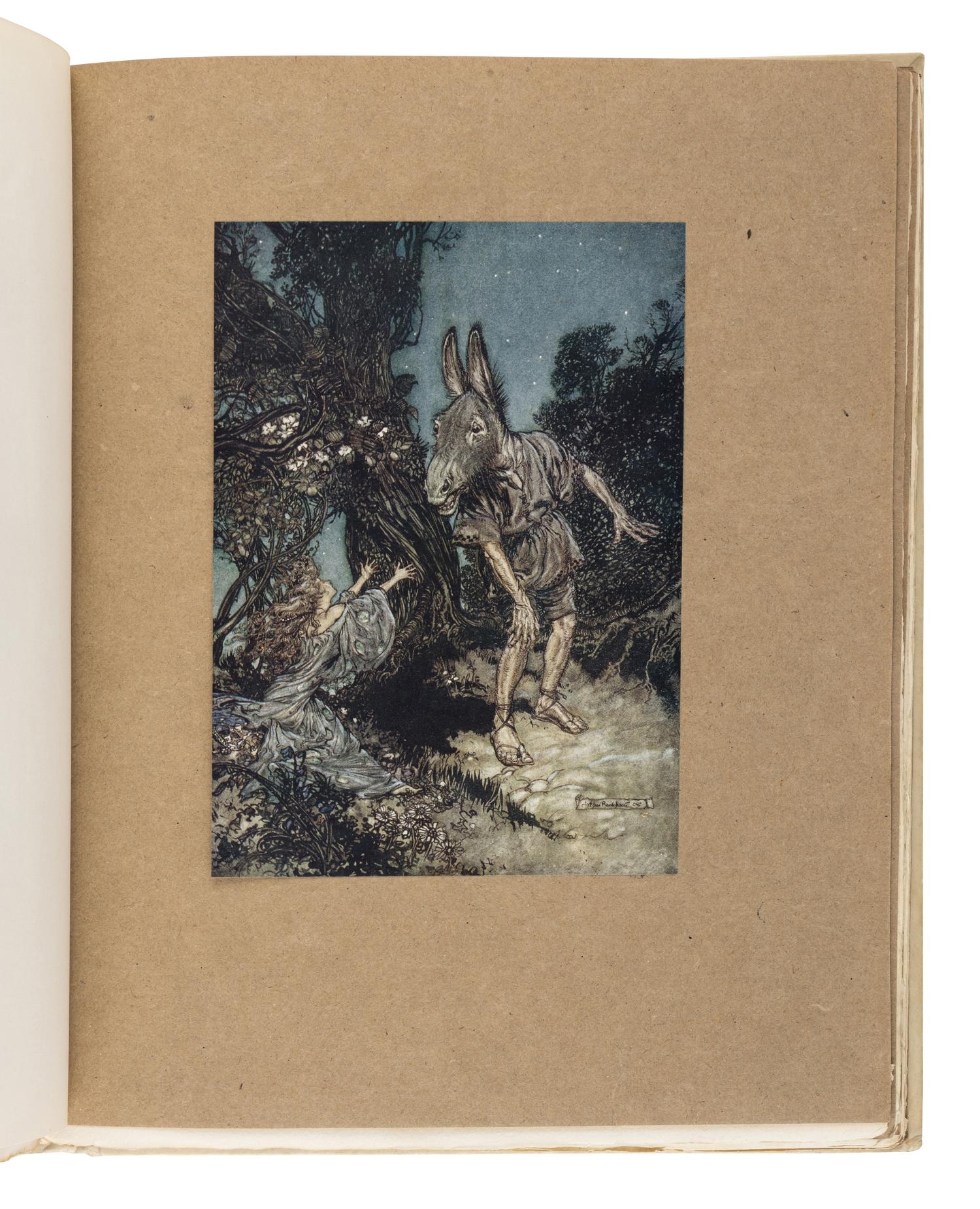[RACKHAM, Arthur (1867-1939), illustrator]. SHAKESPEARE, William (1564-1616). A Midsummer Night’s Dream. London and New York: William Heinemann and Doubleday, Page & Co., 1908.