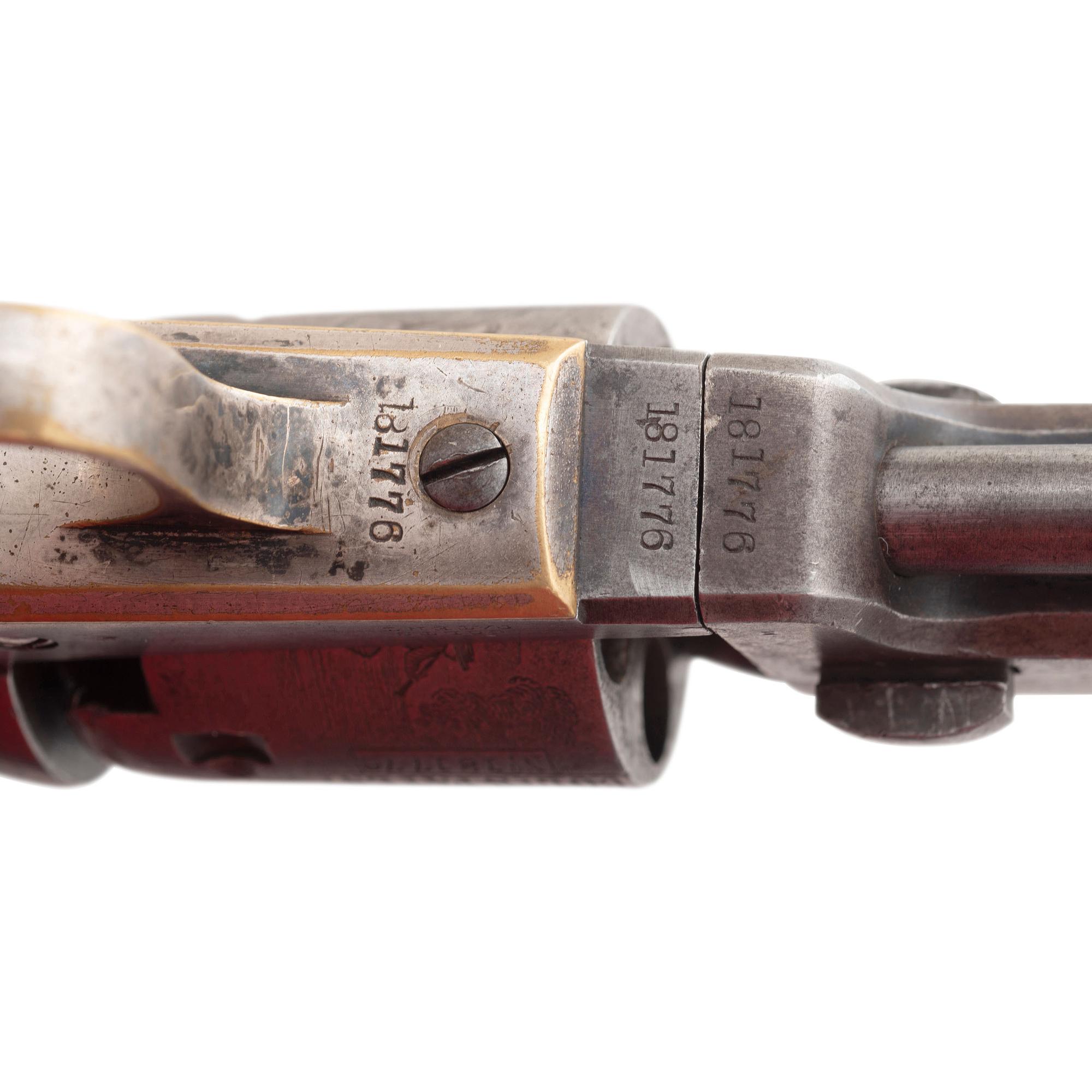 Colt Model 1849 Pocket Revolver with 5" Barrel and Hartford Address