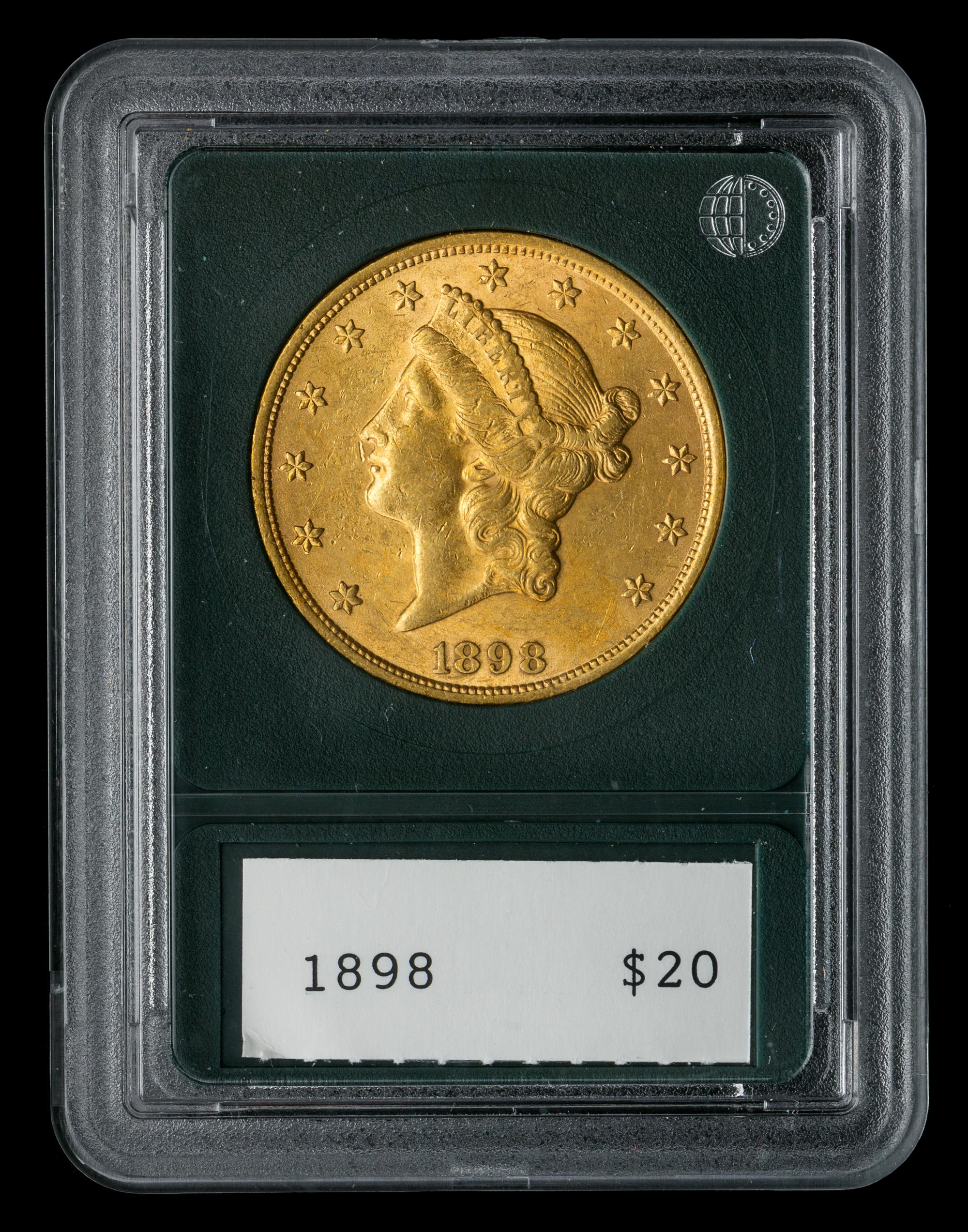 A United States 1898 Liberty Head $20 Gold Coin