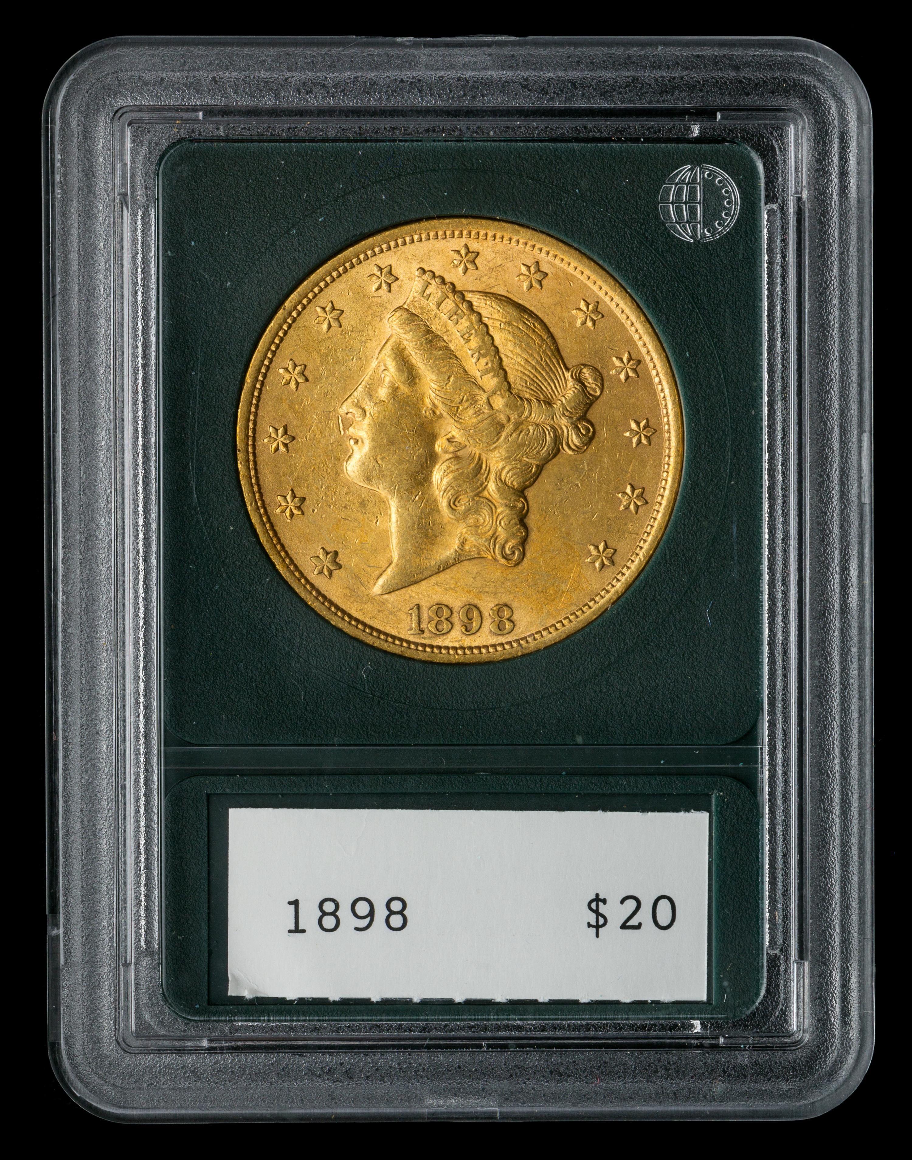 A United States 1898 Liberty Head $20 Gold Coin