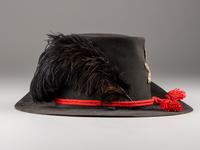 [CIVIL WAR]. Model 1858 Union artillery Hardee hat with added insignia.