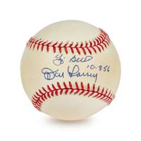 A Yogi Berra, Don Larsen 10-8-56 World Series Perfect Game Signed Autograph Baseball (Beckett Authentication Services BAS Certified),