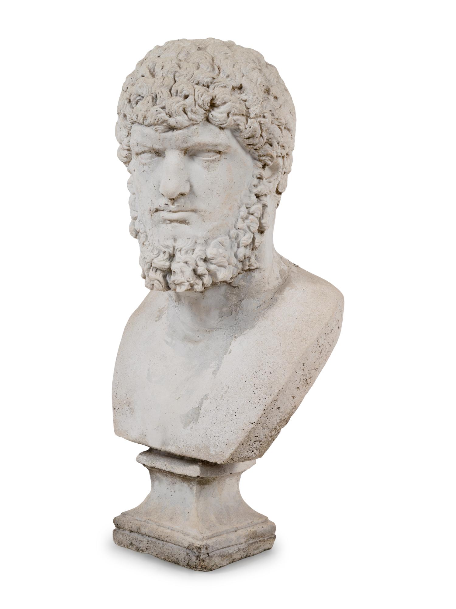 A Plaster Portrait Bust of Lucius Verus After the Antique