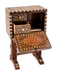 A Miniature Marquetry Vargueño
