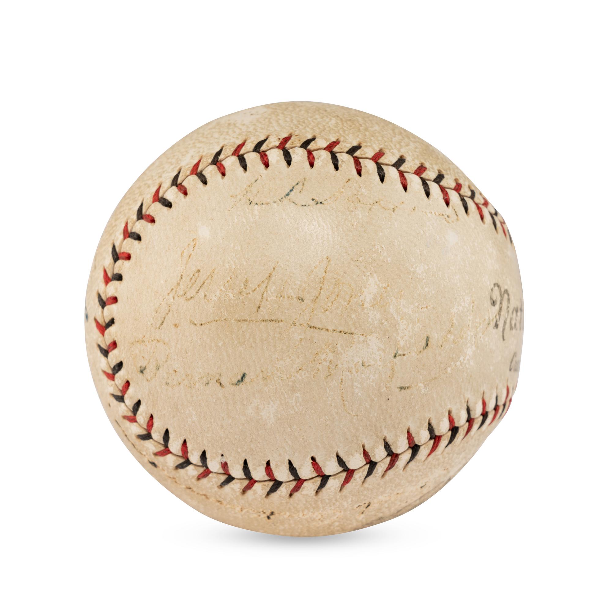 A Rare Billy Sunday Signed Autograph Baseball (Beckett Authentication Services)