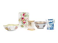 Five Mottahedeh Porcelain Articles