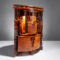 Po Shun Leong (English, b. 1941) — Architectural Wood Cabinet, 1994