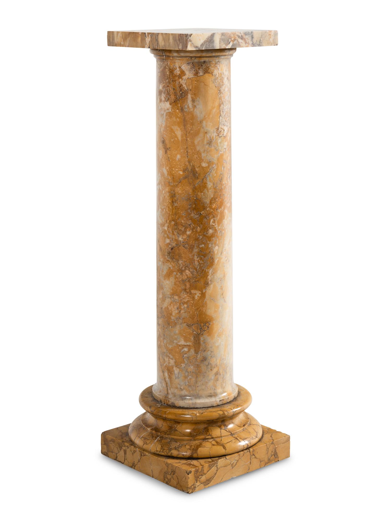 A Siena Marble Pedestal