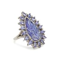 TANZANITE AND DIAMOND RING