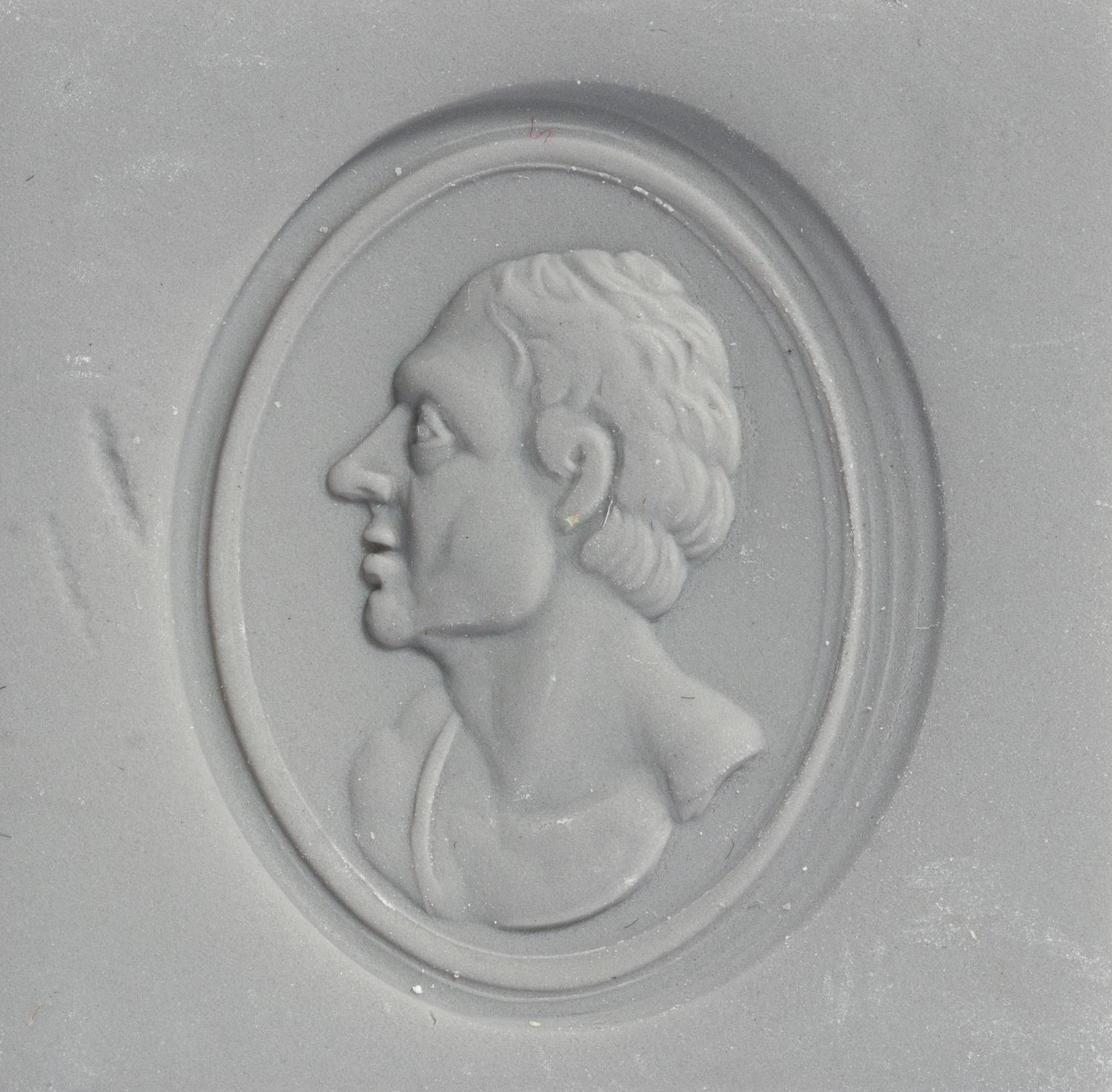 A Silver and Carnelian Stamp with a Male Portrait Bust, After the Antique
