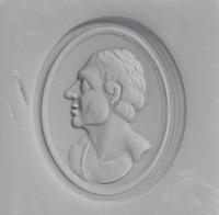 A Silver and Carnelian Stamp with a Male Portrait Bust, After the Antique