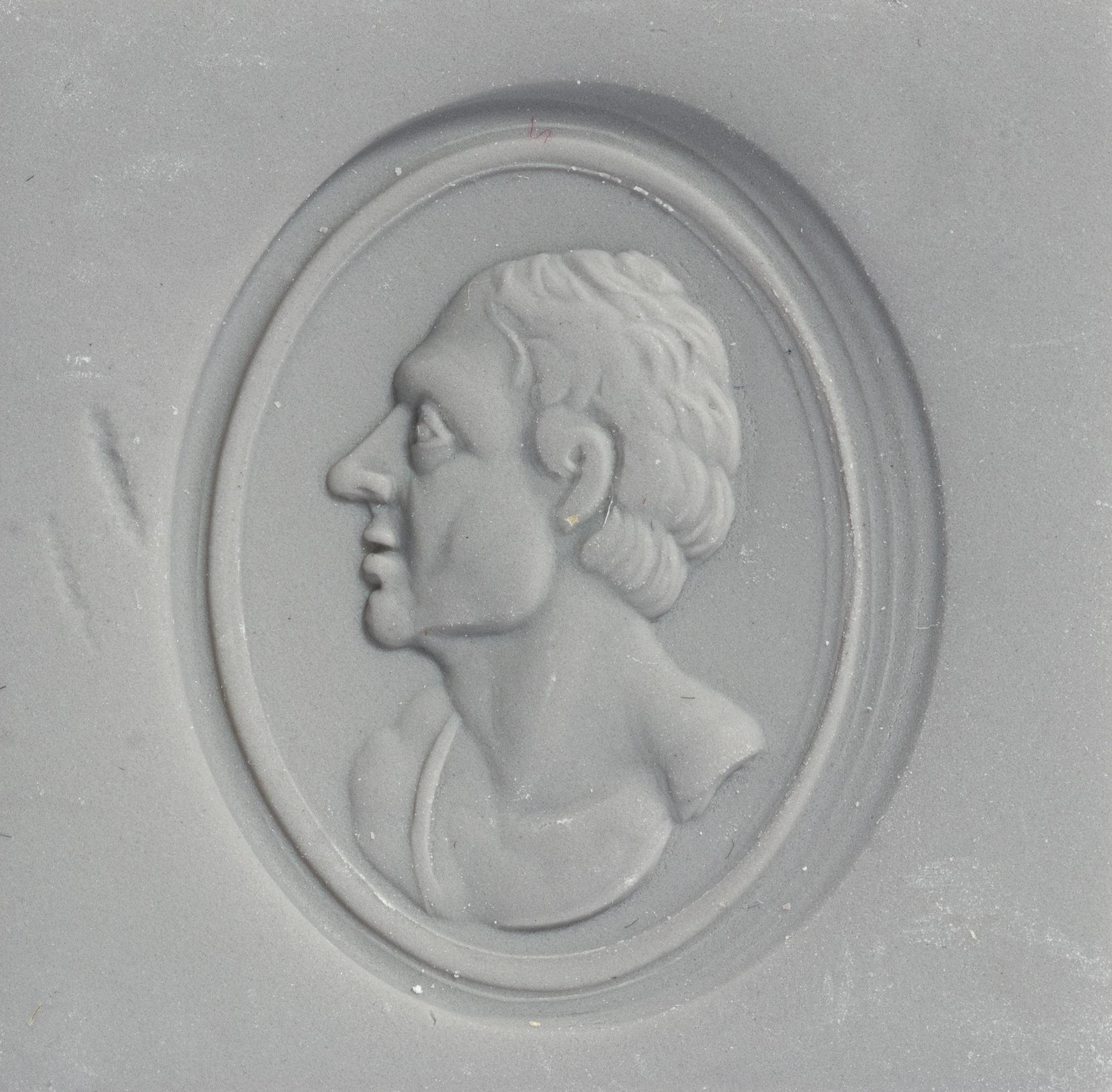 A Silver and Carnelian Stamp with a Male Portrait Bust, After the Antique