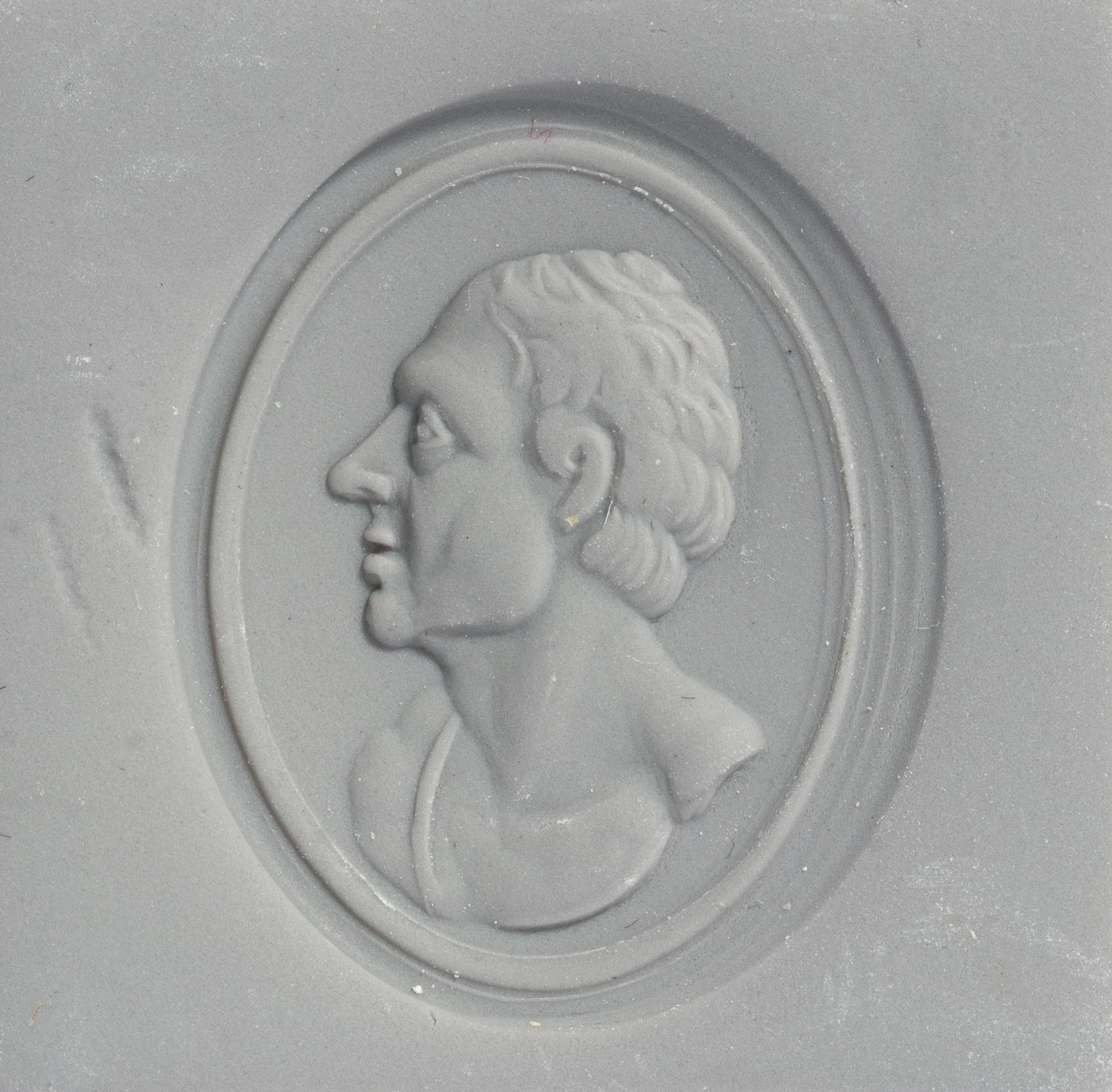 A Silver and Carnelian Stamp with a Male Portrait Bust, After the Antique