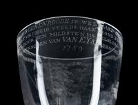A David Wolff-Attributed Stipple Engraved Wine Glass