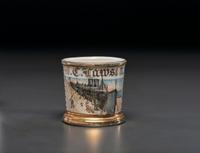 A Ship Builder's Porcelain Occupational Shaving Mug