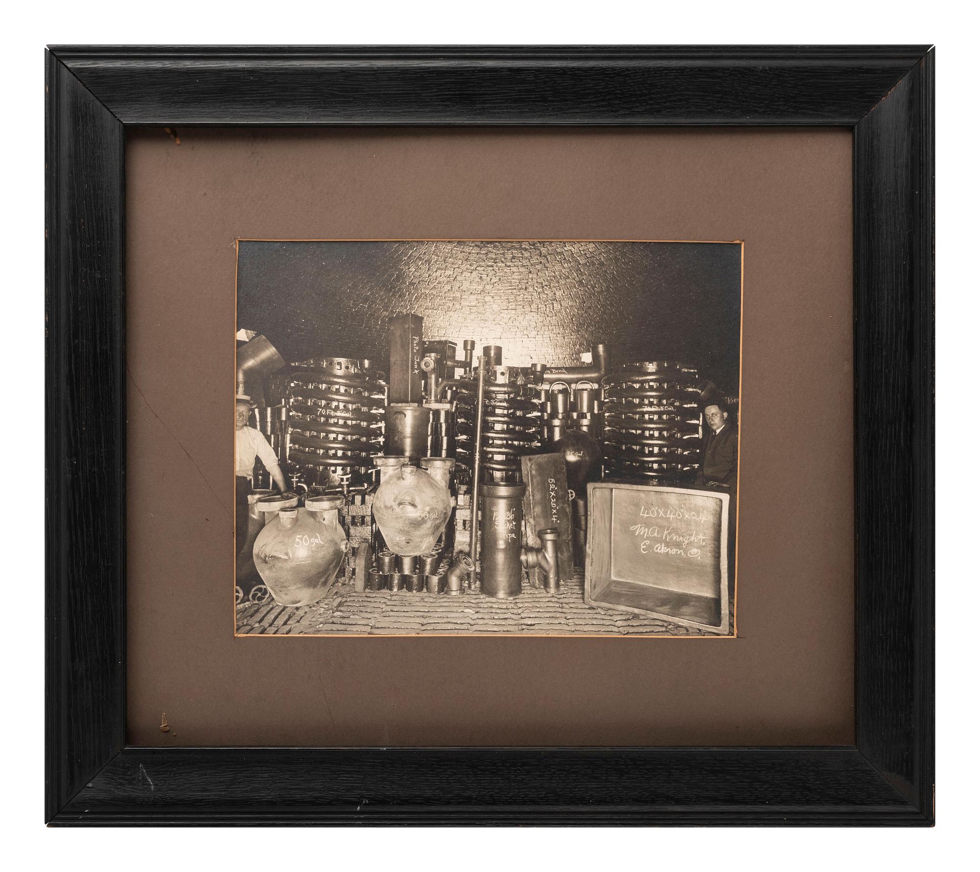 A Silver Gelatin Print Showing the Interior of the Maurice A. Knight Chemical Stoneware Company