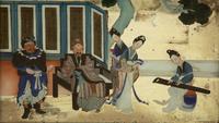 A Chinese Reverse Painting on Glass