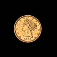 A United States 1898 Liberty Head $5 Gold Coin