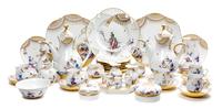 A Meissen Porcelain Tea Service Height of coffee pot 11 1/2 inches. — DESIGNED BY HEINZ WERNER, LATE 20TH CENTURY